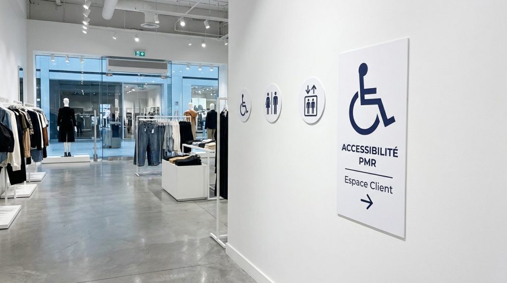 Image actuelle : signalétique PMR