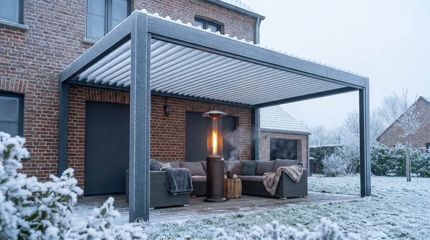 Enseigne et signalétique à Béthune - pergola bioclimatique, Images de Marques